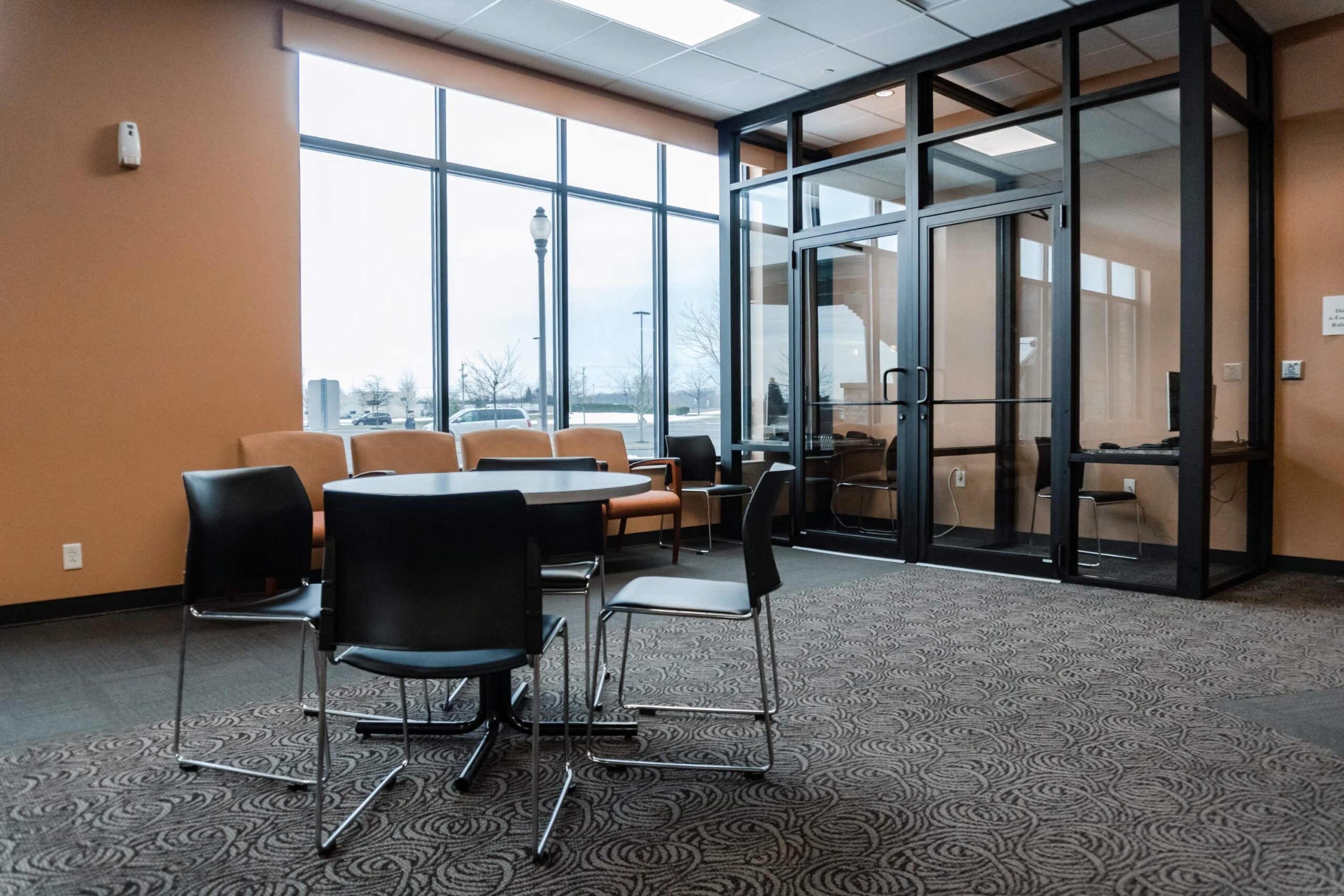 Empty Chairs in New Building